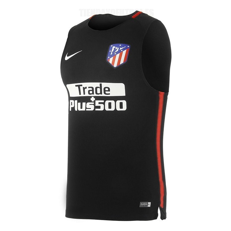 Camiseta oficial musculosa Atlético - Atlético camiseta sin manga negra - musculosa camiseta ...