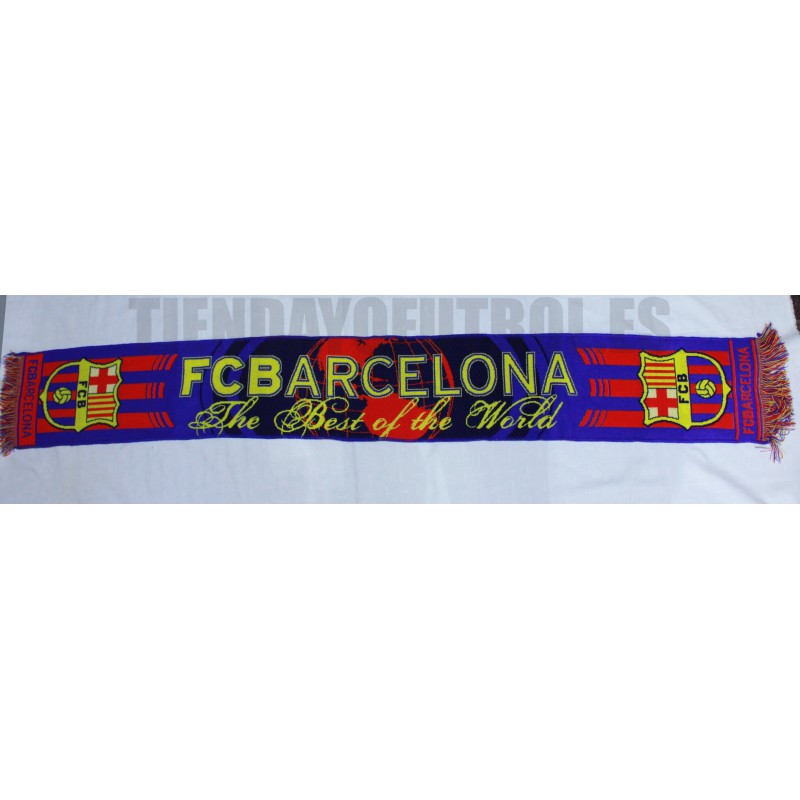 detergente radiador famélico Bufanda FC Barcelona " The best of the world" | bufanda barsa the best of  the world | bufanda barça mejores del mundo