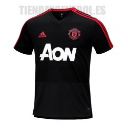 Camiseta Oficial entrenamiento negra Manchester United 2018/19 Adidas