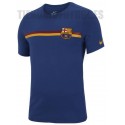 Camiseta oficial Nike FC Barcelona algodón azul .