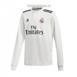  Camiseta oficial 1ª manga larga Jr. Real Madrid CF 2018/19 ADIDAS