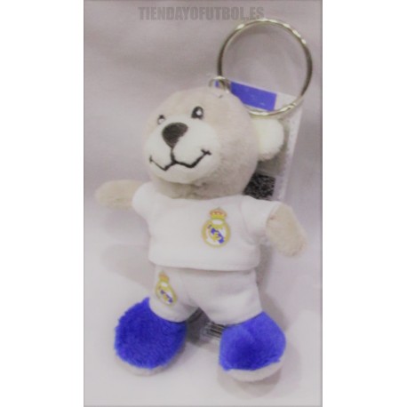 Llavero peluche oveja del Real Madrid.