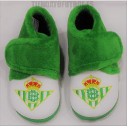 Zapatillas de estar por casa bebe oficial Real Betis balompié