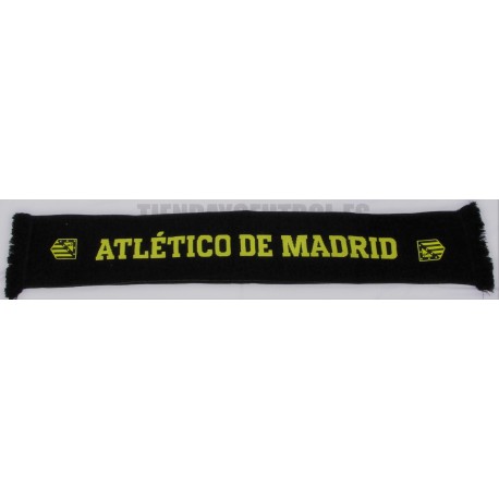 Bufanda oficial doble Atlético de Madrid , polar negra