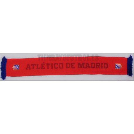 Bufanda oficial doble Atlético de Madrid , polar roja