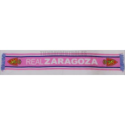 Bufanda oficial del Real Zaragoza rosa