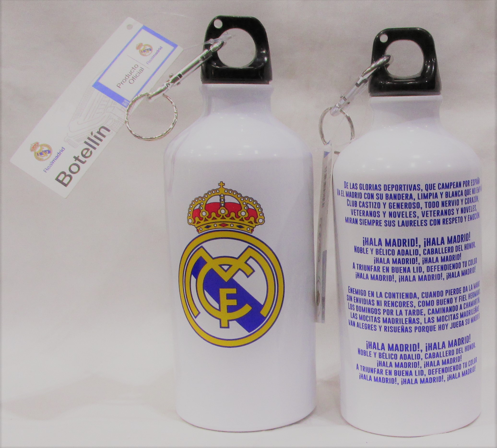 Real Madrid Botella Transparente ➨ Recíbela en 24/48 Horas