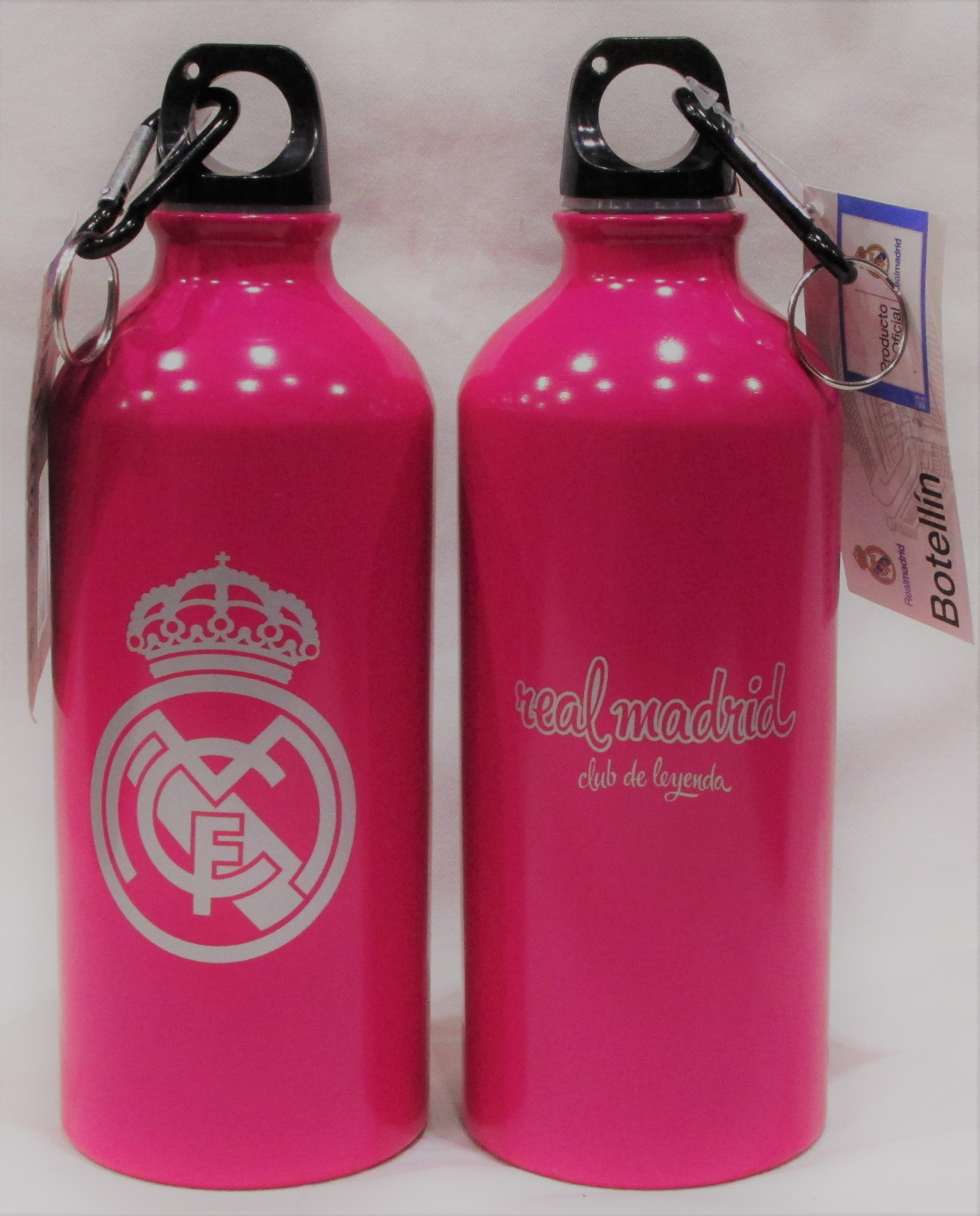 Botella aluminio con clip Real Madrid Capitán - Kilumio