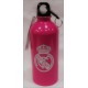 Botella mosquetón oficial aluminio rosa Real Madrid