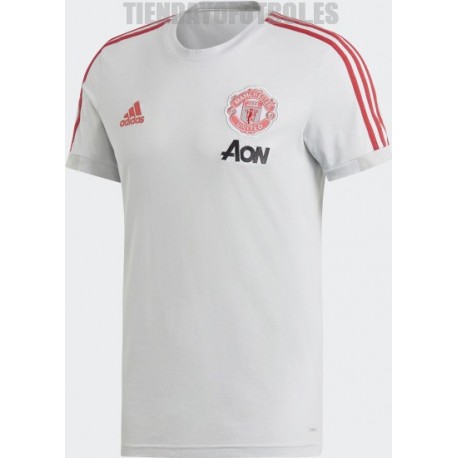 Camiseta oficial algodón Manchester gris United 2018/19 Adidas