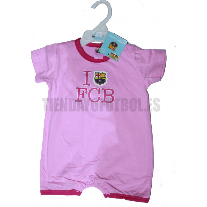 Ranita Barça rosa | Pelele verano Barça | Ranita bebe Barça | ropita bebe Barça rosa| ropa bebe Barça rosa
