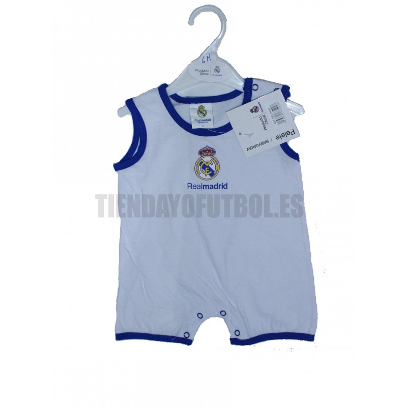 Ranita Real Madrid CF, Pelele verano Real Madrid CF, Ranita bebe Real  Madrid CF, ropa bebe Real Madrid