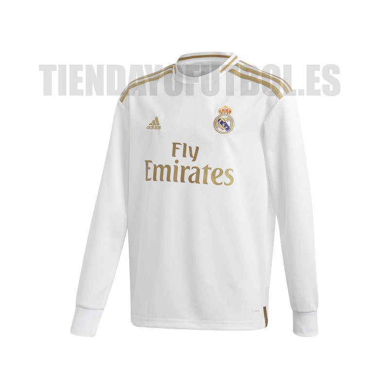 por qué Calma problema Camiseta niño Real 2019 /20 manga larga| camiseta oficial Real m/larga |  Manga larga camiseta Madrid