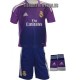 Mini Kit portero oficial Real Madrid CF. morado Adidas