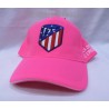 Gorra oficial Atlético de Madrid rosa fluor