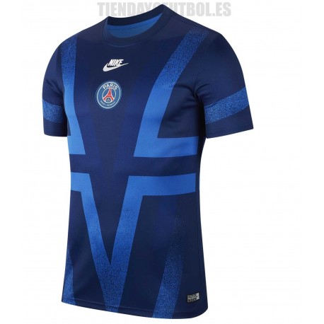 Camiseta oficial Paris Saint-Germain Jr. azul entrenamiento 2019/20 Nike