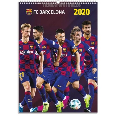 Calendario oficial de pared FC Barcelona 2020