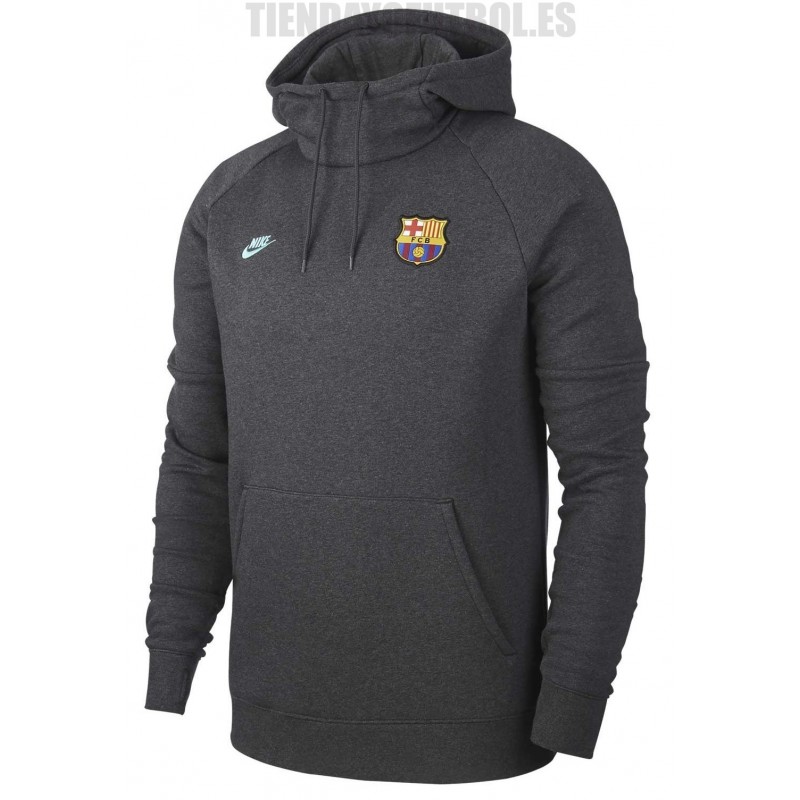 Barcelona sudadera capucha | Sudadera gris Nike| oficial