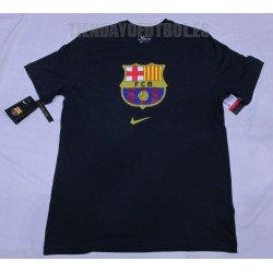 Camiseta oficial Jr. FC Barcelona algodón Marino 2019/20 Nike