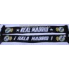 Bufanda oficial doble Real Madrid negra con estrellas HALA MADRID