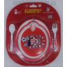 Conjunto oficial Vajilla infantil 3 piezas Atletico Madrid set microondas