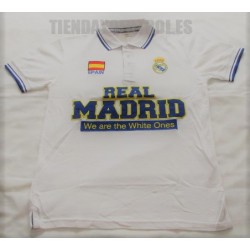 Polo oficial blanco Real Madrid