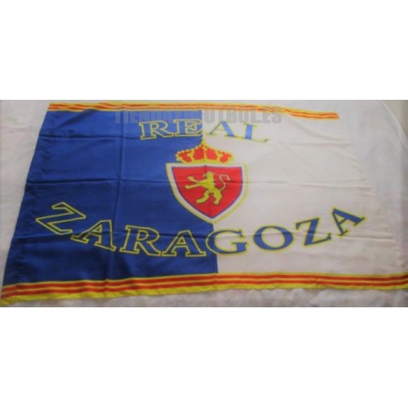 Bandera Real Zaragoza retro con bandera