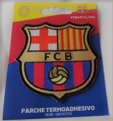 Parche del Barça, Escudo bordado del Barça