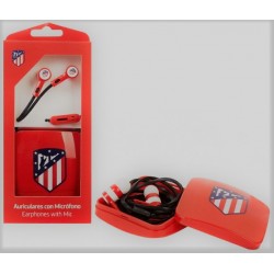 Auriculares de botón oficial Atlético Madrid