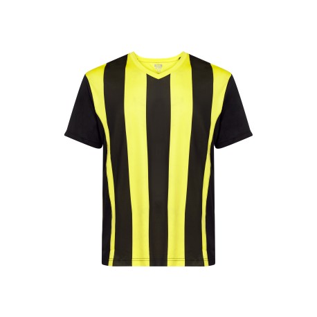 Camiseta Futbol "PREMIER" negra y amarilla 