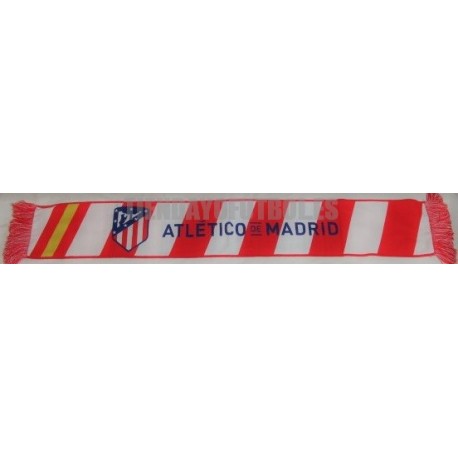 Bufanda Oficial Atlético de Madrid Rojo Blanco