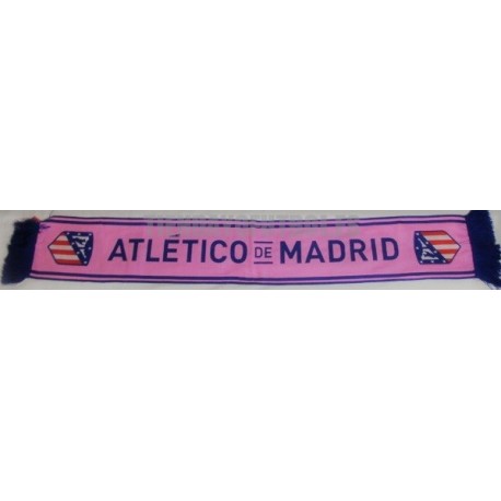 Bufanda oficial Atlético rosa | Bufanda telar rosa atleti | Bufanda  Atlético pink