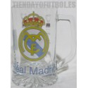 Jarra cerveza pequeña de cristal oficial Real Madrid CF