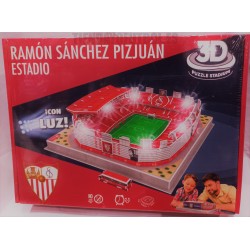PUZZLE 3D oficial Estadio Ramón Sánchez Pizjuán con Luz