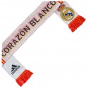 Bufanda Doble oficial Real Madrid Corazón Blanco