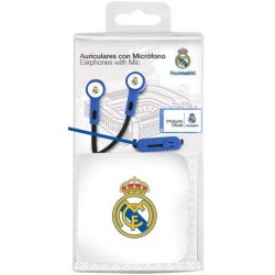 Auriculares oficiales de botón Real Madrid CF