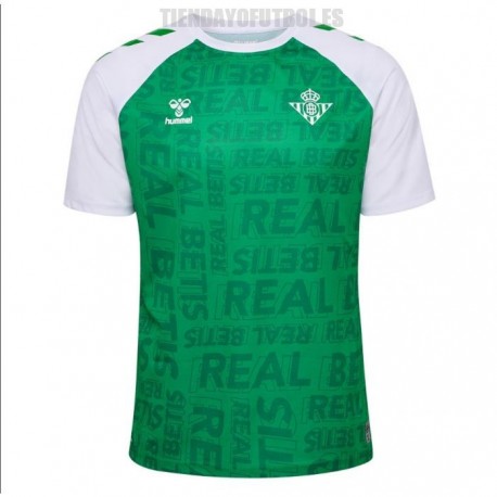 Camiseta oficial pre-partido Jr. Betis 2023/23 Verde ,blanca HUMMEL