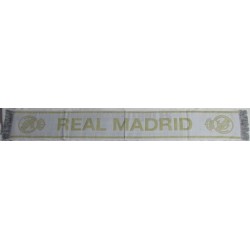 Bufanda oficial telar Real Madrid CF Blanco/oro