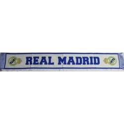 Bufanda oficial telar Real Madrid CF Blanco/azul