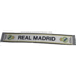 Bufanda oficial telar Real Madrid CF blanca