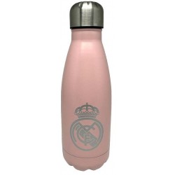 Botella oficial de acero rosa Real Madrid CF