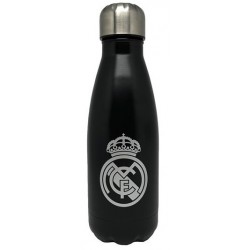 Real Madrid Botella de Acero Inoxidable 550 ml - Elegante Diseño en Negro
