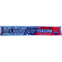 Bufanda Real Madrid Vs Osasuna. Liga 2023/24