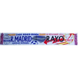 bufanda Liga Real Vs Rayo  Bufanda R.Madrid-Rayo Vallecano del 5-11-2023