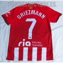 Camiseta Jr. 1ºEQ. Oficial 2023/24 Atlético de Madrid CF GRIEZMANN
