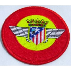 Parche bandera España y escudo Atlético de Aviación