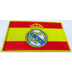 Parche Bandera de España con escudo REAL MADRID