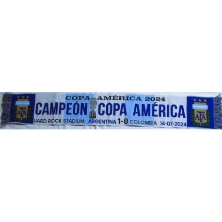 Bufanda telar Argentina Campeona Copa América 2024