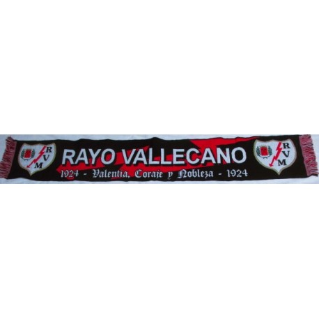 Bufanda Rayo Vallecano "valentía. coraje y nobleza "