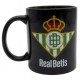 Taza Mug Oficial Real Betis Balompie Negra